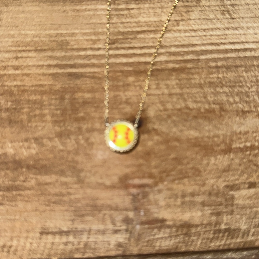 Kendra Scott Softball Pendant Necklace